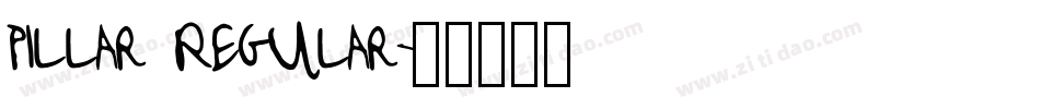 Pillar Regular字体转换